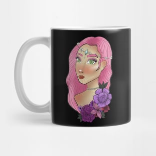 Cute Girl Flower design Mug
